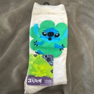 New Women’s St Patty’s Day Stitch crew socks sz 4-10